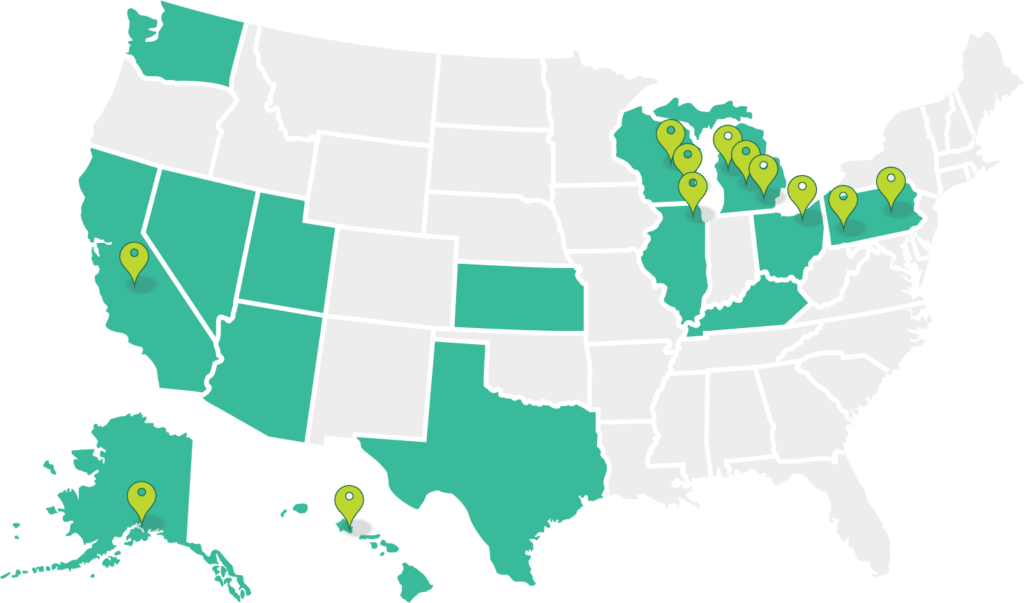 Metiri Map Locations and Certifications